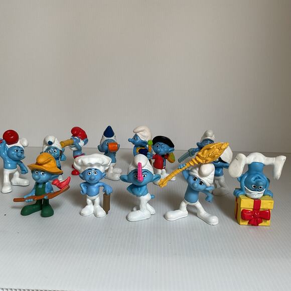 Lot of 13 Vintage 2011 Smurfs McDonald’s Happy Meal Toys | Peyo Figures - Picture 3 of 14